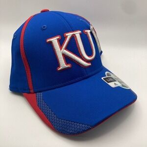 Kansas University KU Jayhawk‎ Adidas Cap L/XL Blue Collegiate Gameday Sport Fan